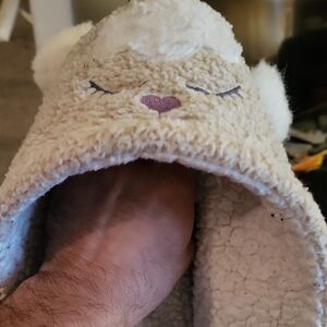 Plush Cream Sleepwear Hood